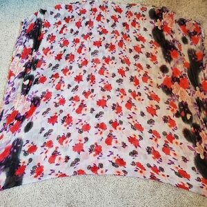 Floral Patterned Scarf